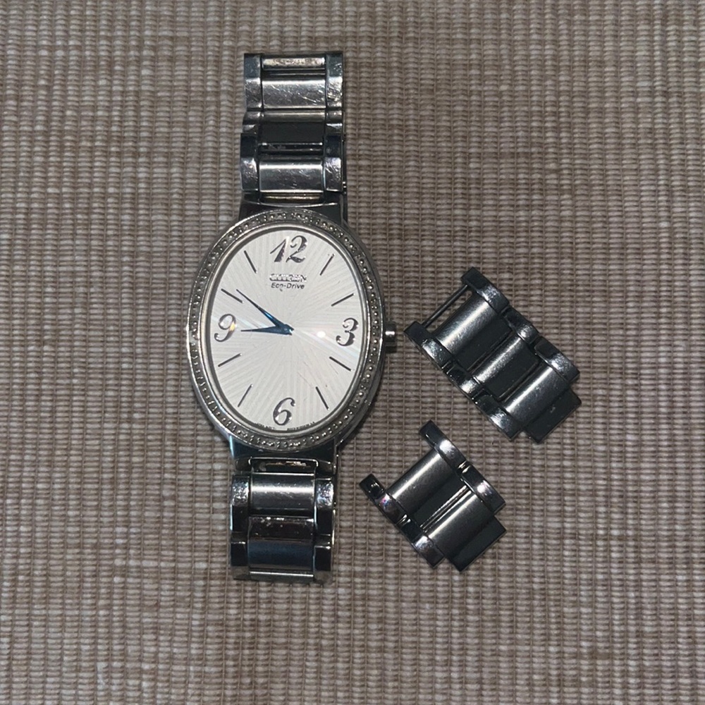 Citizen silver watch with eco drive
